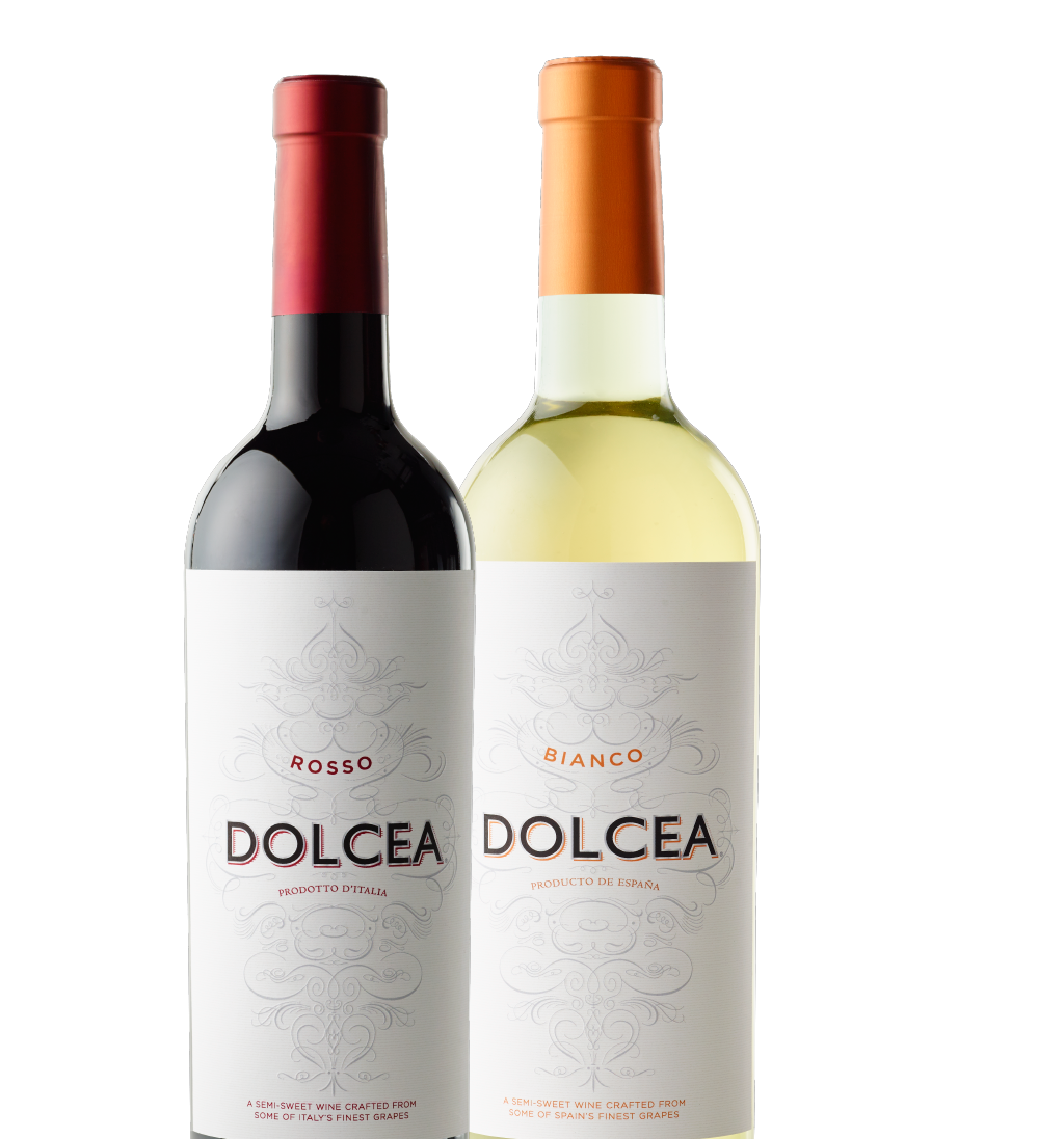 bottle of dolcea rosso and biance